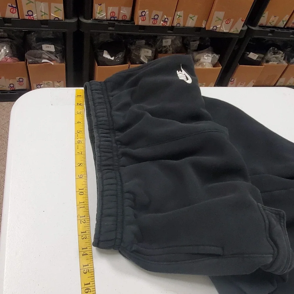 Nike Mens Cargo Club Fleece Sweatpants M Tall Black CD3129-010 Jogger Tapered